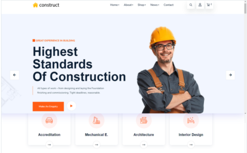 Construct Construction HTML Template