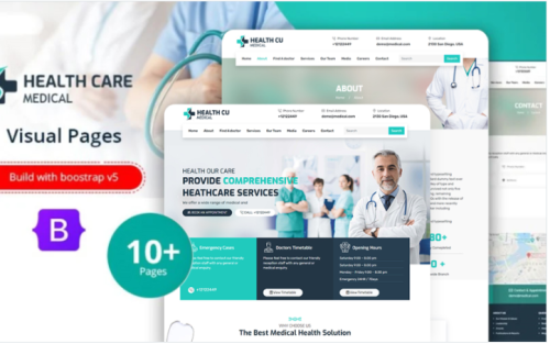 Healthcu - Health and Medical HTML Website Template