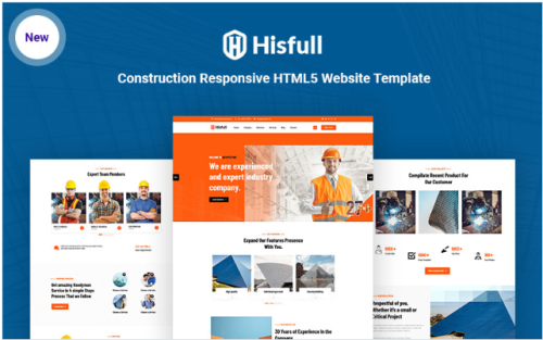 Hisfull - Construction Responsive HTML5 Website Template
