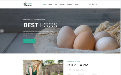 Chicken Good - Poultry Farm Multipage HTML Website Template