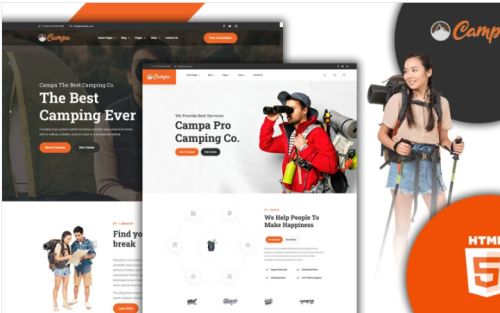 Campa Camping & Adventure HTML5 Website template