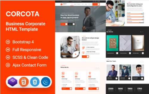 Corcota - Business Corporate HTML Template