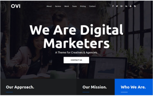 Ovi - Digital Agency Bootstrap Website Template