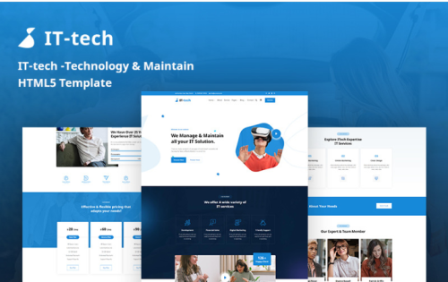 Ittech – Technology & Maintain Responsive Website Template