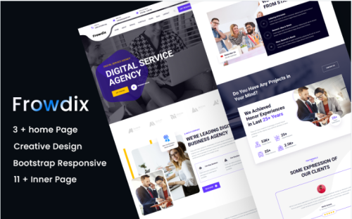 Frowdix- Digital Agency HTML5 Website Template