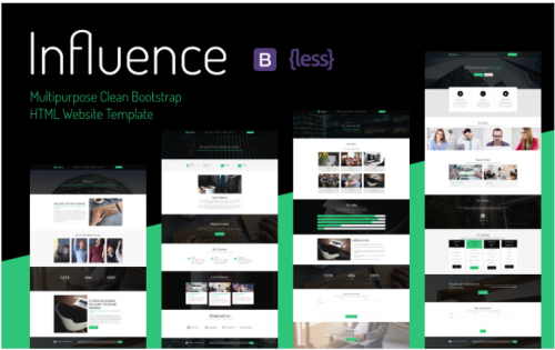Influence - Multipurpose Clean Bootstrap HTML Website Template