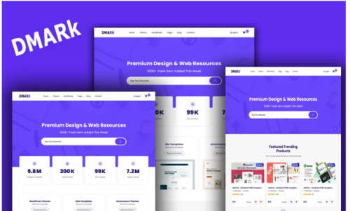 DMARK - Digital Marketplace HTML5 Bootstrap5 Website template