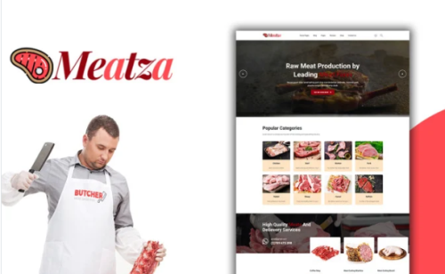 Meatza - Meat Shop Html Website Template
