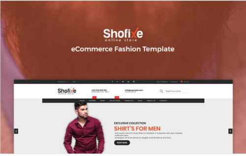 Shofixe - eCommerce Fashion Website Template