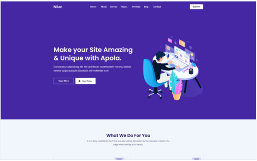 Nilan - Landing, Marketing & Hosting Html Website Template