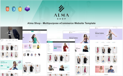 Alma Shop - Multipurpose eCommerce Website Template
