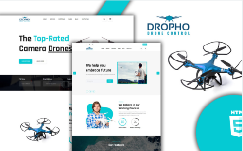 Dropho - Drone Camera HTML5 Template