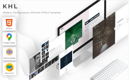 KHL - Modern, Multipurpose, Minimal Website Template