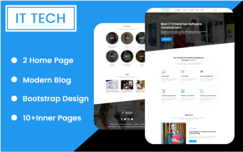 IT Tech Startup Agency Html Website template