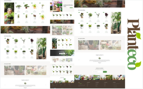 Planteco - Bootstrap 4 Plant eCommerce HTML5 Website Template