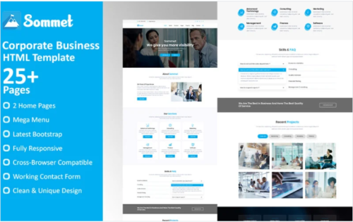 Sommet - Corporate Business HTML5 Website Template