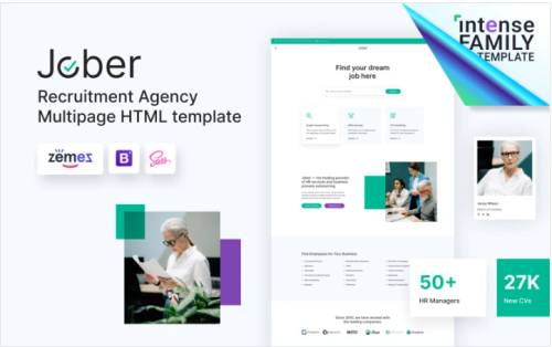 Jober - Recruitment Agency HTML5 Website Template