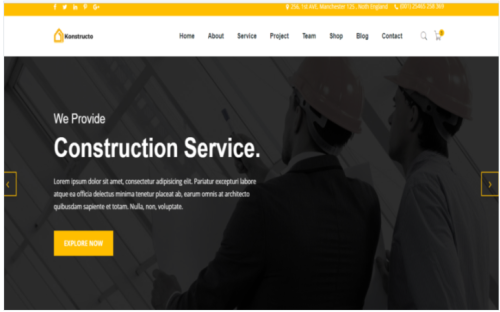 Konstructo Construction-Multipurpose Premium HTML5 Website Template
