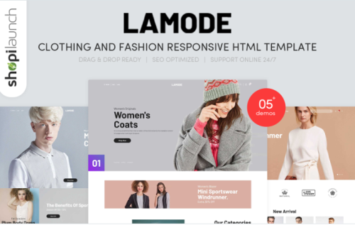 Lamode - Clothing & Fashion Responsive Website Template