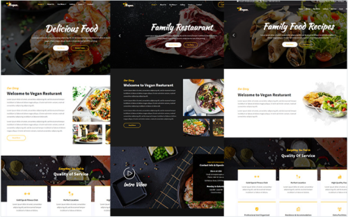 Vegan - Food & Resturant HTML Website Template