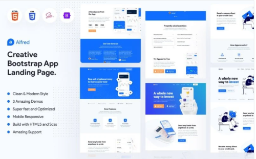 Alfred - Startup, App Showcase, Technology & Software Website Template