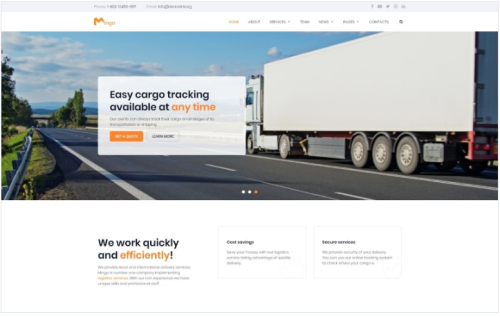 Mingo - Delivery Services Multipage Clean HTML Website Template