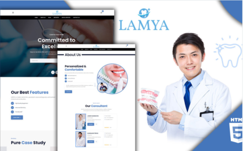 Lamya Medical Dentist HTML5 Website Template