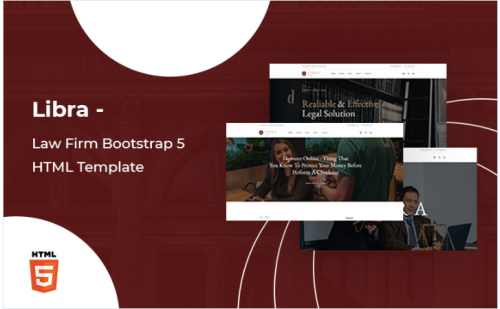 Libra - Law Firm Bootstrap 5 Website template