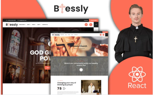 Blessly- Church and Donation React Template