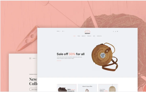 Nokshi - Handmade Crafts eCommerce Website Template