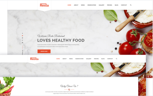 Resta - Responsive Restaurant Website Template