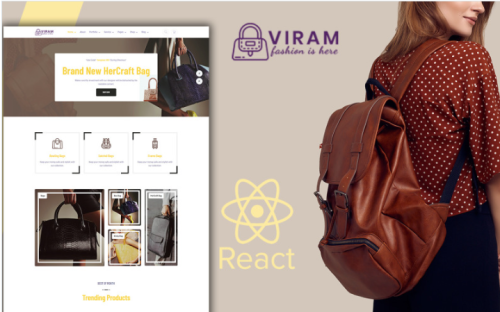 Viram - Bag Shop React Website Template
