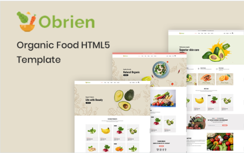 Obrien – Organic Food HTML5 Website Template