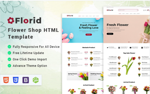 Florid - Flower & Florist Shop HTML Template