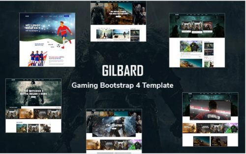 Gilbard - Gaming Bootstrap 5 Website Template