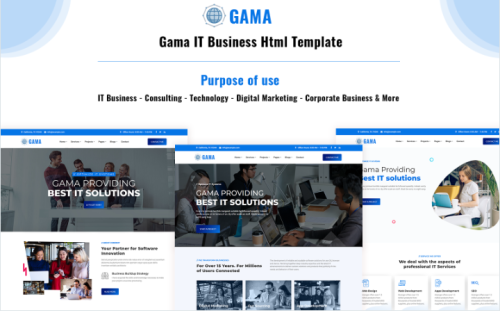 Gama - IT Solution and Business HTML Template