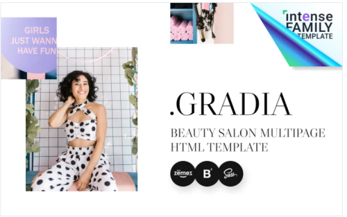 Gradia - Beauty Salon HTML5 Website Template
