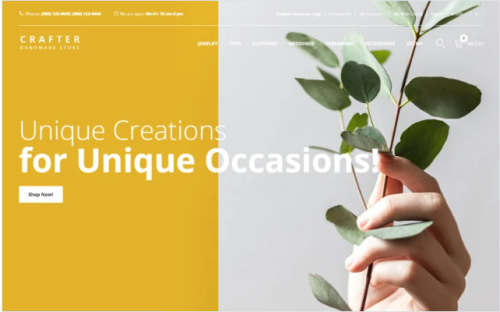 Crafter - Gifts Multipage Creative OpenCart Template