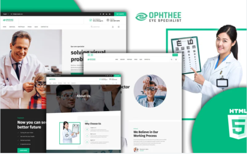 Ophthee - Eye Care HTML5 Website template