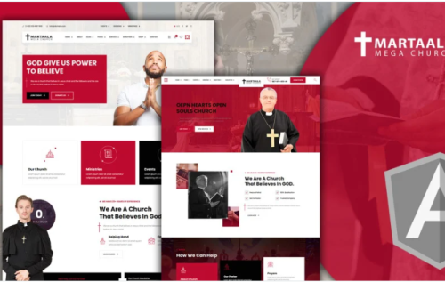 Martalaa Christian Church Angular Js Website Template