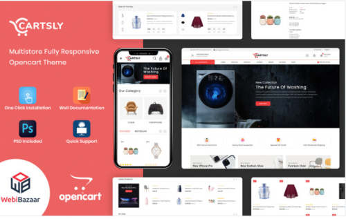 Cartsly - Responsive Multi-Purpose OpenCart Template