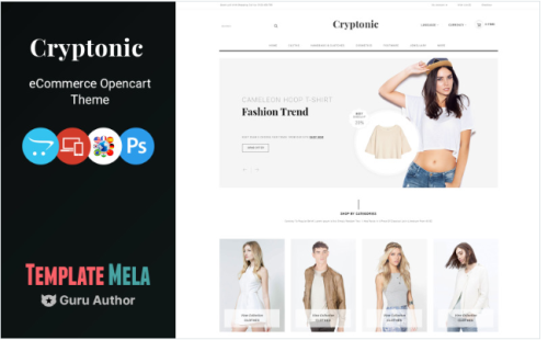 Cryptonic - Fashion Accessories Shop OpenCart Template