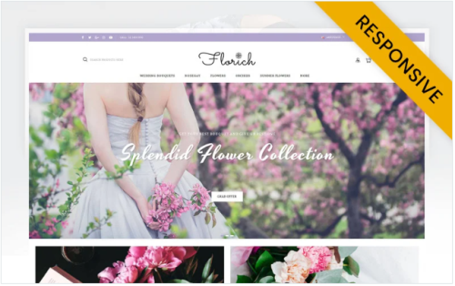 Florich - Wedding Flowers Store OpenCart Template
