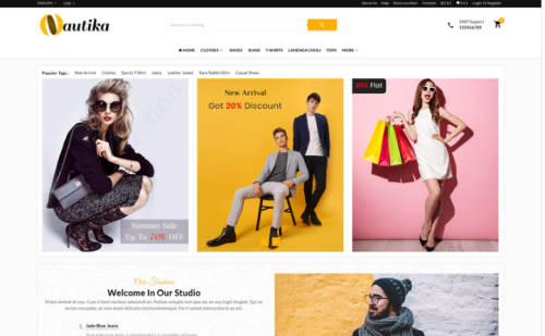 Autika - Fashion Mega Shop OpenCart Template
