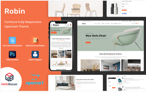 Robin - Electronics Store OpenCart Template