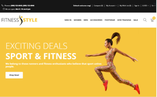 Fitness Style - Sports Fashion OpenCart Template