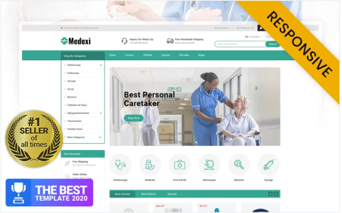 Medical Care Medicine Store OpenCart Template