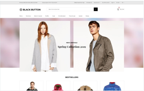 Black Button - Fashion Store Elegant OpenCart Template