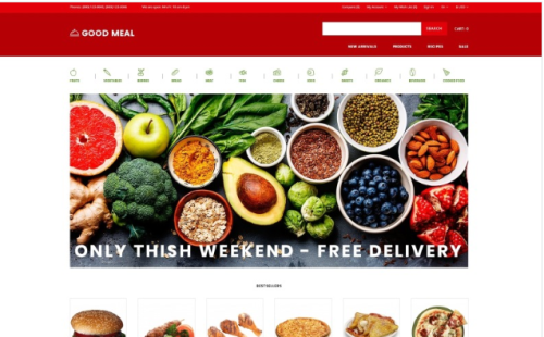 Good Meal - Food Store Multipage Creative OpenCart Template