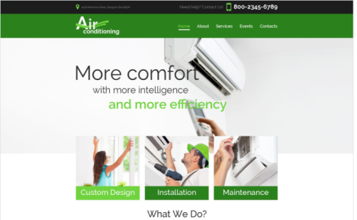 Heating Air Conditioning Co Website Template